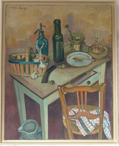 Pierre Lepage - Chaise, table & panier - HST - 92/73
