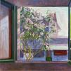 Assunta Genovesio - Lilas à la fenêtre - HST 100/100cm