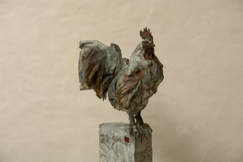 Jürgen  Lingl-Rebetez - Coq en Bronze