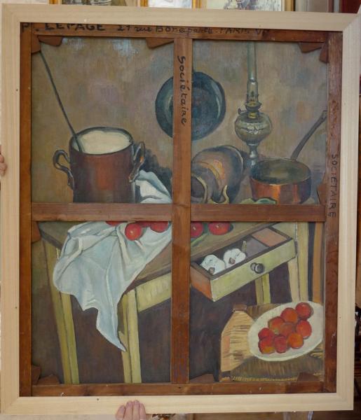 Pierre Lepage - Envers du Cimetière marin : Nature morte aux tomates - 99/114cm