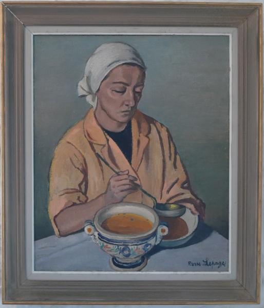 Pierre Lepage - La soupe - HST - 65/54cm