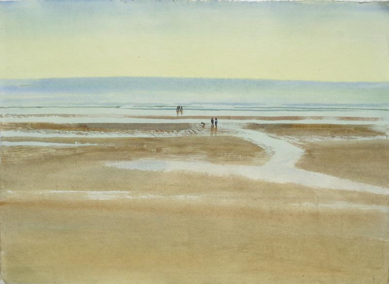 R&eacute;mi Hamoir - Mar&eacute;e basse - 63/85cm encadr&eacute; -
