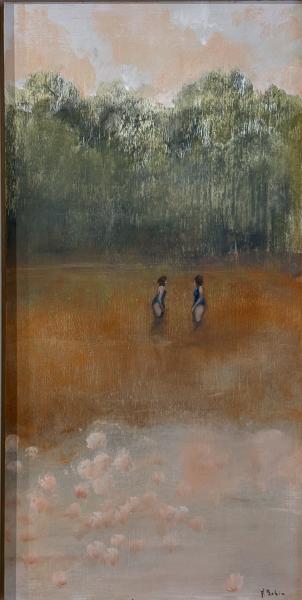 Matthieu Bobin - Baigneuses aux maillots bleus - 30/60cm