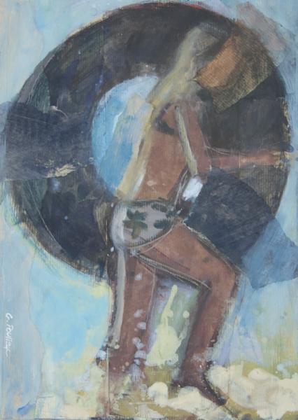 Gilles Poulizac - Nageuse &agrave; la bou&eacute;e