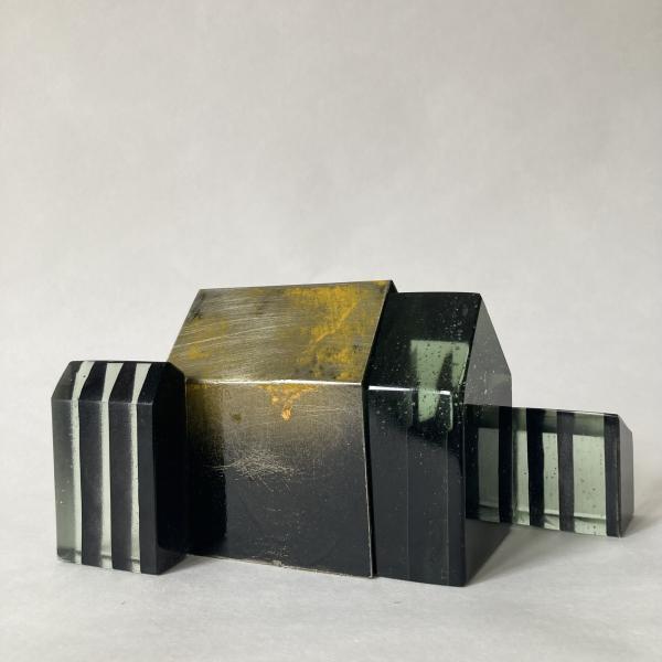 Catherine Le Guirriec - Ty &agrave; poser, avec extension en jaune - 4 pi&egrave;ces