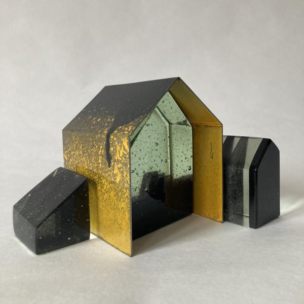 Catherine Le Guirriec - Ty &agrave; poser, avec extension en jaune - 4 pi&egrave;ces