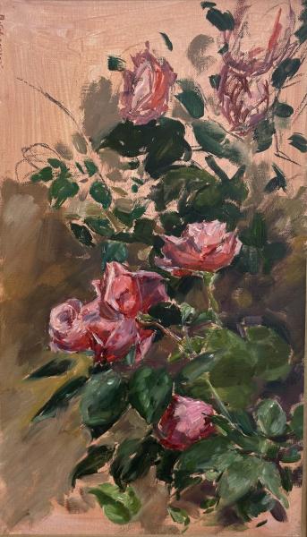 Assunta Genovesio - "Les roses" HST 24/41cm