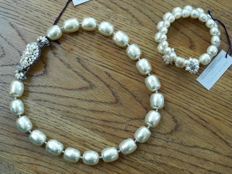 Miriam Haskell - Collier perles baroques Silver