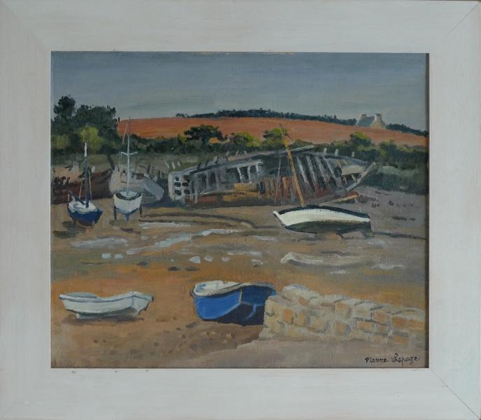 Pierre Lepage - Cimetière marin - HST - 50/46cm