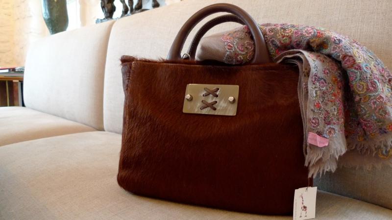 Nicole de Rivals - Mini Suzan Caramel & Echarpe Sophie Digard