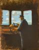 Gildas Flahault - "Le passeur 2" HST 33/41cm