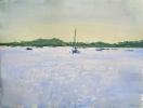 Rémi Hamoir - Grand soleil sur le Golfe, 72/92cm encadré.