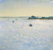 Rémi Hamoir - Soleil sur le Golfe, 66/61cm encadré. Réservé