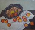 Pierre Lepage - Nature morte aux pommes - HST - 60/77cm