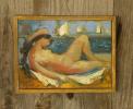 Jacqueline Bechet - Petite huile sur toile 21,5 X 16 cm VENDU